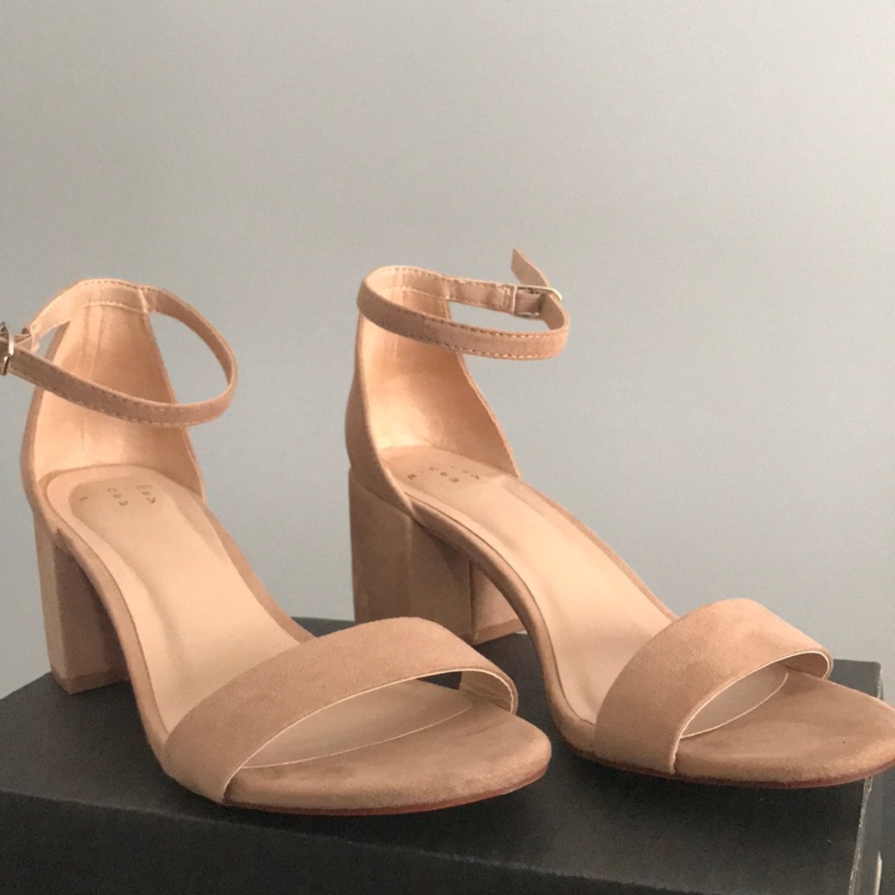 Tan 2 inch heels